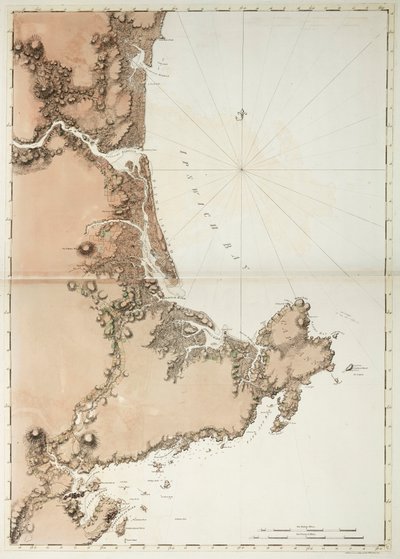 Ipswich Bay och Cape Ann av Joseph Frederick Wallet DesBarres