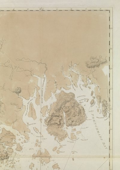 Penobscot Bay (detalj) av Joseph Frederick Wallet DesBarres