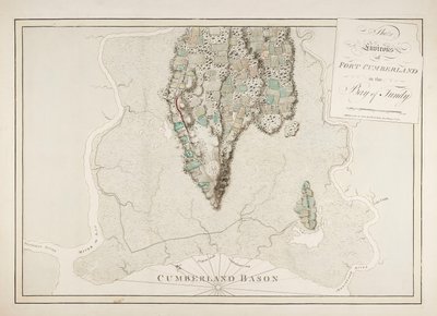 Omgivningarna kring Fort Cumberland i Fundybukten av Joseph Frederick Wallet DesBarres