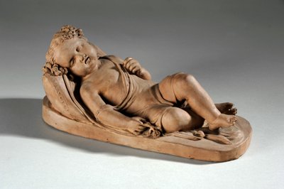 Maquette för Jane Gott som en brud i skogen av Joseph Gott