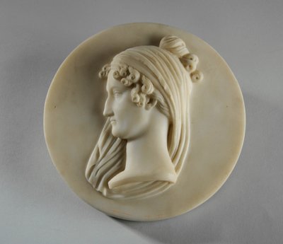 Medaljongporträtt av fru Elizabeth Allan av Joseph Gott