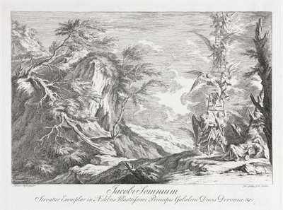 Jacobs Dream, ca. 1720. av Joseph Goupy