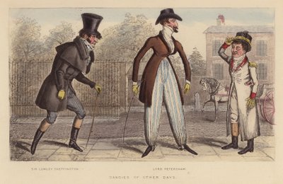 Dandies of Other Days (gravyr i färg) av Joseph Grego