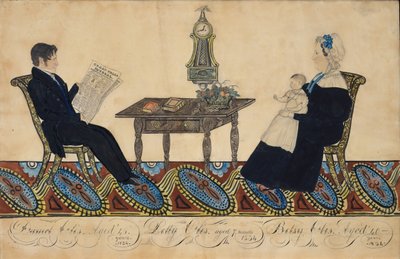 Herr och fru Daniel Otis och barn, 1834. av Joseph H Davis