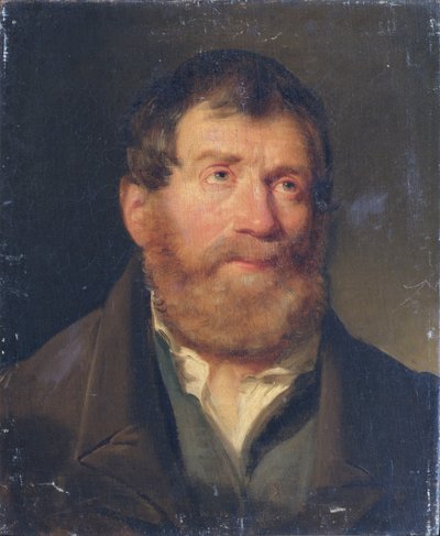 Studie av en mans huvud av Joseph Hasslwander