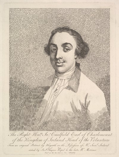 The Right Honorable James Caulfield, Earl of Charlemont of the Kingdom of Ireland..., 19 mars 1782. av Joseph Haynes