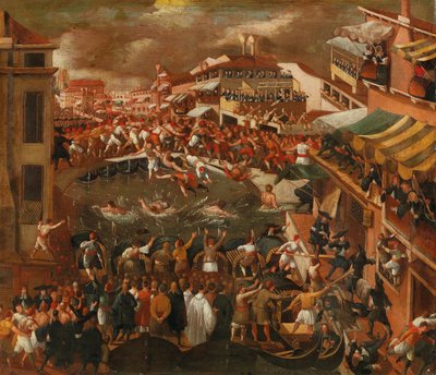 Bro av nävar i Venedig. av Joseph Heintz the Younger