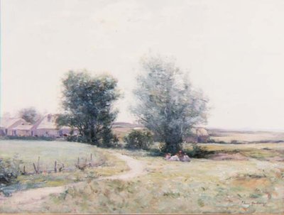 Børn på picnic i en marksvenske av Joseph Henderson