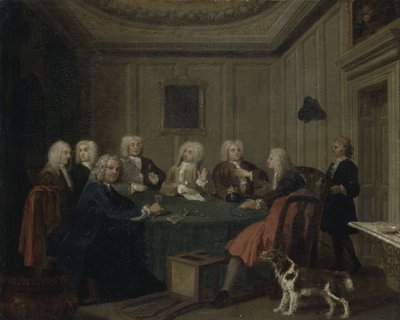 A Club of Gentlemen, ca 1730 (olja på duk) av Joseph Highmore