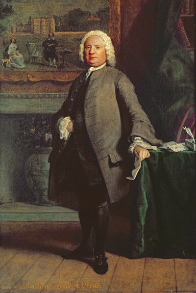 Porträtt av Samuel Richardson (1689-1761) 1750 av Joseph Highmore
