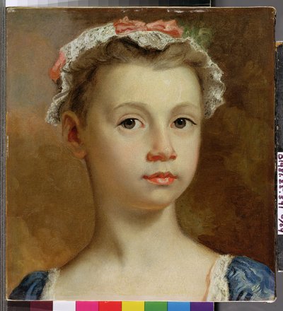 Skiss av en ung flicka, ca 1730-40 av Joseph Highmore