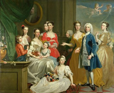 Familjen till Eldred Lancelot-Lee, 1736 av Joseph Highmore