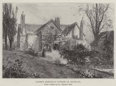 Andrew Marvells stuga vid Highgate av Joseph Holland Tringham