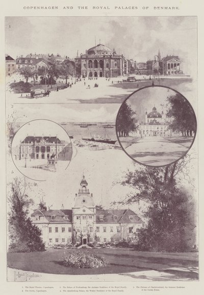 Köpenhamn och Danmarks kungliga slott av Joseph Holland Tringham