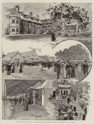 Country Fair and Market at Streatham för British Home for Incurables, 3 juli till 5 juli av Joseph Holland Tringham