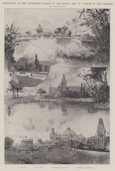 Invigning av Alexandrapalatset till allmänheten, 18 maj, Scenes in the Grounds av Joseph Holland Tringham