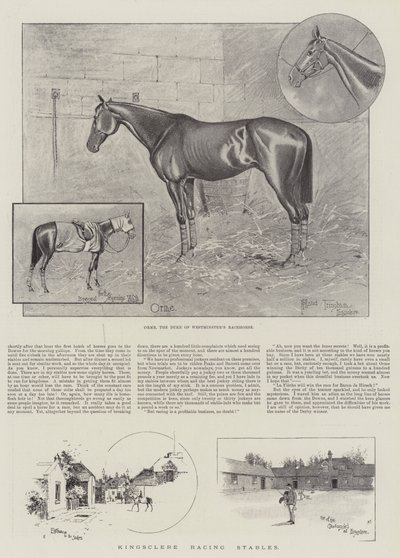 Kingsclere Racing Stables av Joseph Holland Tringham
