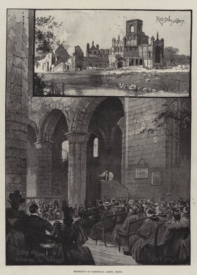 Återöppning av Kirkstall Abbey, Leeds av Joseph Holland Tringham