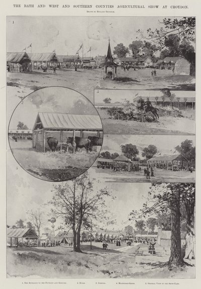The Bath and the West and Southern Counties Agricultural Show på Croydon av Joseph Holland Tringham