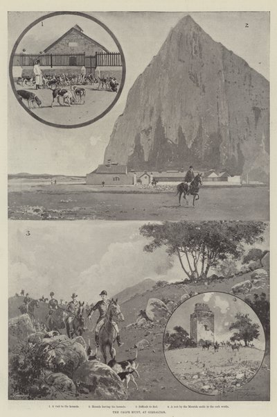Calpe Hunt, vid Gibraltar av Joseph Holland Tringham