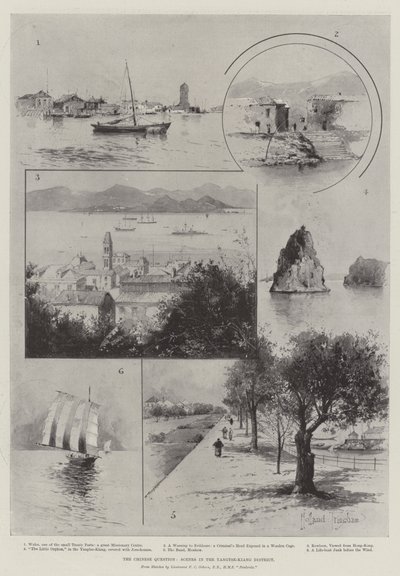 Den kinesiska frågan, scener i Yangtse-Kiang-distriktet av Joseph Holland Tringham
