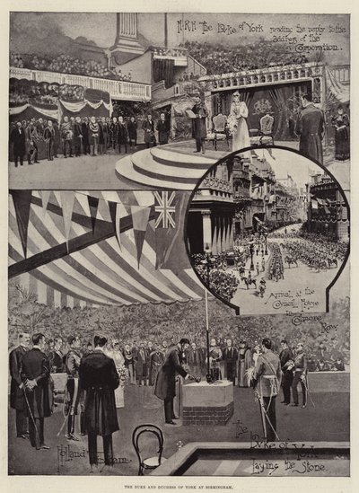 Hertigen och hertiginnan av York i Birmingham av Joseph Holland Tringham