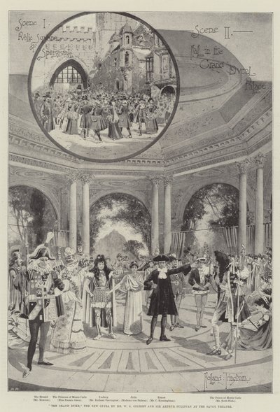 The Grand Duke, the New Opera av Mr W S Gilbert och Sir Arthur Sullivan på Savoy Theatre av Joseph Holland Tringham
