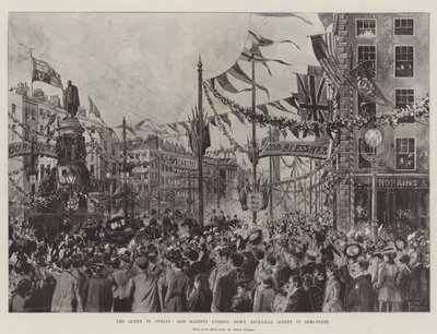 Drottningen i Dublin, Hennes Majestät passerar Sackville Street i Semi-State av Joseph Holland Tringham