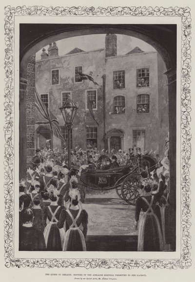 Drottningen på Irland, läkare från Adelaide Hospital presenterade sig för Hennes Majestät av Joseph Holland Tringham