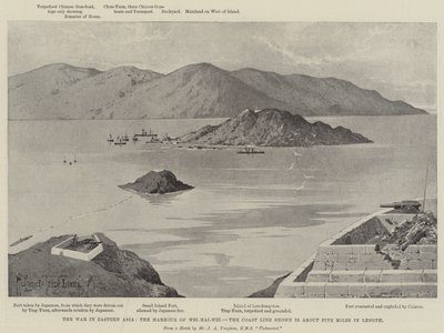 Kriget i Östasien, hamnen i Wei-hai-Wei av Joseph Holland Tringham