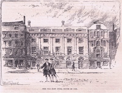 Det gamla Ostindiska huset 1630 e.Kr av Joseph Holland Tringham