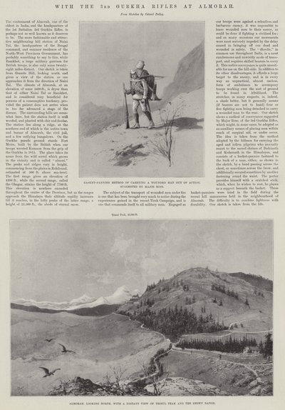 Med 3:e Gurkha Rifles vid Almorah av Joseph Holland Tringham