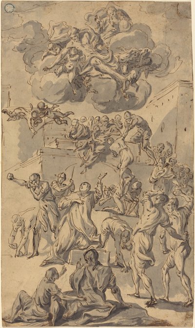 Steningen av Sankt Stefan av Joseph Ignace François Parrocel