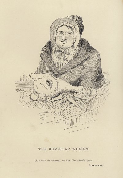 Kenny Meadows: The Bum-Boat Woman (gravyr) av Joseph Kenny (after) Meadows