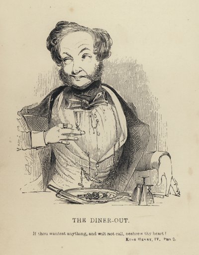 Kenny Meadows: The Diner-Out (gravyr) av Joseph Kenny (after) Meadows