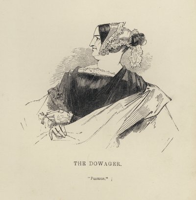 Kenny Meadows: The Dowager (gravyr) av Joseph Kenny (after) Meadows