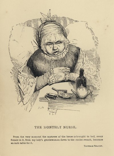 Kenny Meadows: The Monthly Nurse (gravyr) av Joseph Kenny (after) Meadows