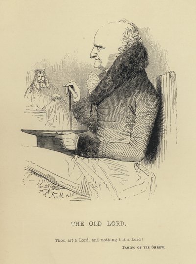 Kenny Meadows: The Old Lord (gravyr) av Joseph Kenny (after) Meadows