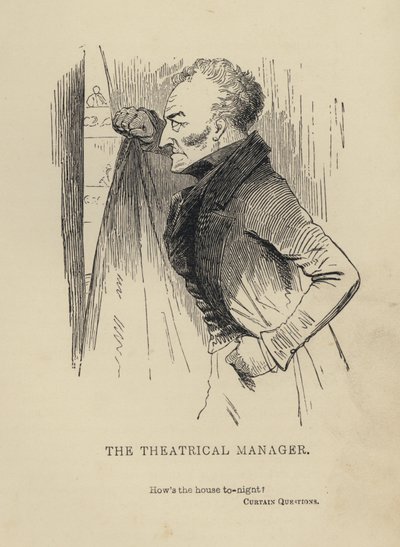 Kenny Meadows: Theatrical Manager (gravyr) av Joseph Kenny (after) Meadows