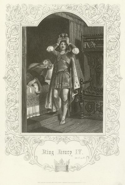 Kung Henrik IV, akt IV, scen IV av Joseph Kenny Meadows