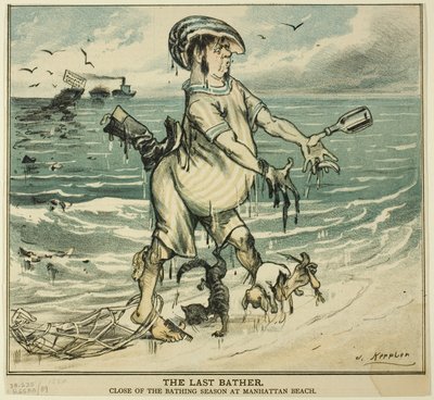 The Last Bather, från Puck av Joseph Keppler