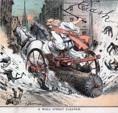Wall Street cleaner av Joseph Ferdinand Keppler av Joseph Keppler