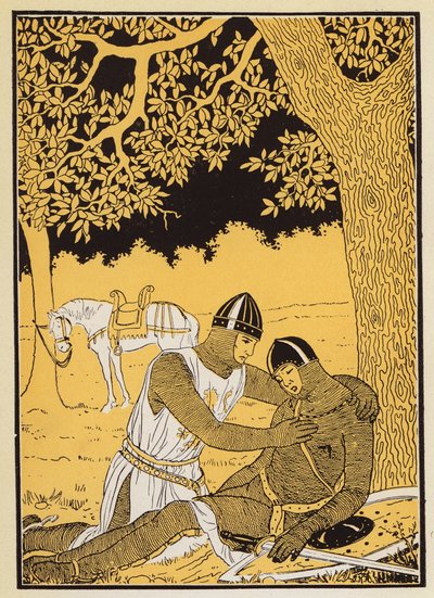 Guillaume und sein Neffe Vivien (Farblithographie) von Joseph Kuhn-Regnier