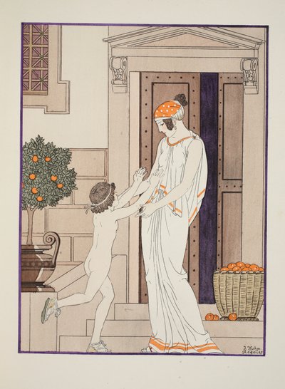 Joy of Infancy, illustration från "The Works of Hippocrates", 1934 av Joseph Kuhn Regnier