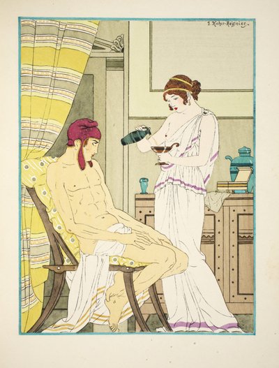 Kroppen blir gul som en granatäpplebark, illustration från 