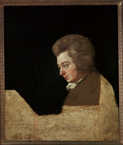 Wolfgang Amadeus Mozart ... (olja på duk) av Joseph Lange