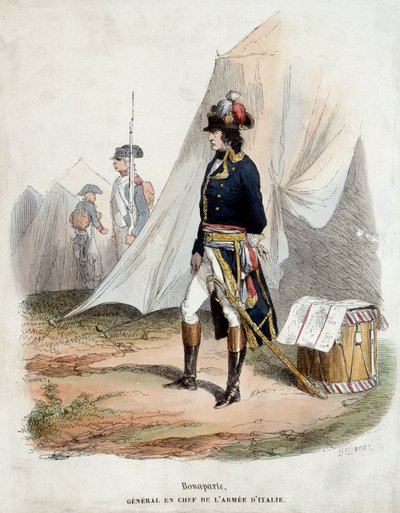 Porträtt av Bonaparte (1769-1821) Generalchef för Armee of Italy av Joseph Louis Hippolyte Bellange