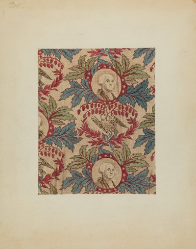 Historisk tryckt textil, ca. 1940 av Joseph Lubrano