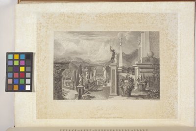 Isola Bella vid Lago Maggiore (gravyr på indisk papper, chine collé) av Joseph Mallord William (after) Turner