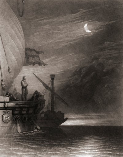 Land upptäckt av Columbus av Joseph Mallord William (after) Turner